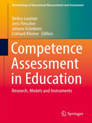 cover image of Competence Assessment in Education